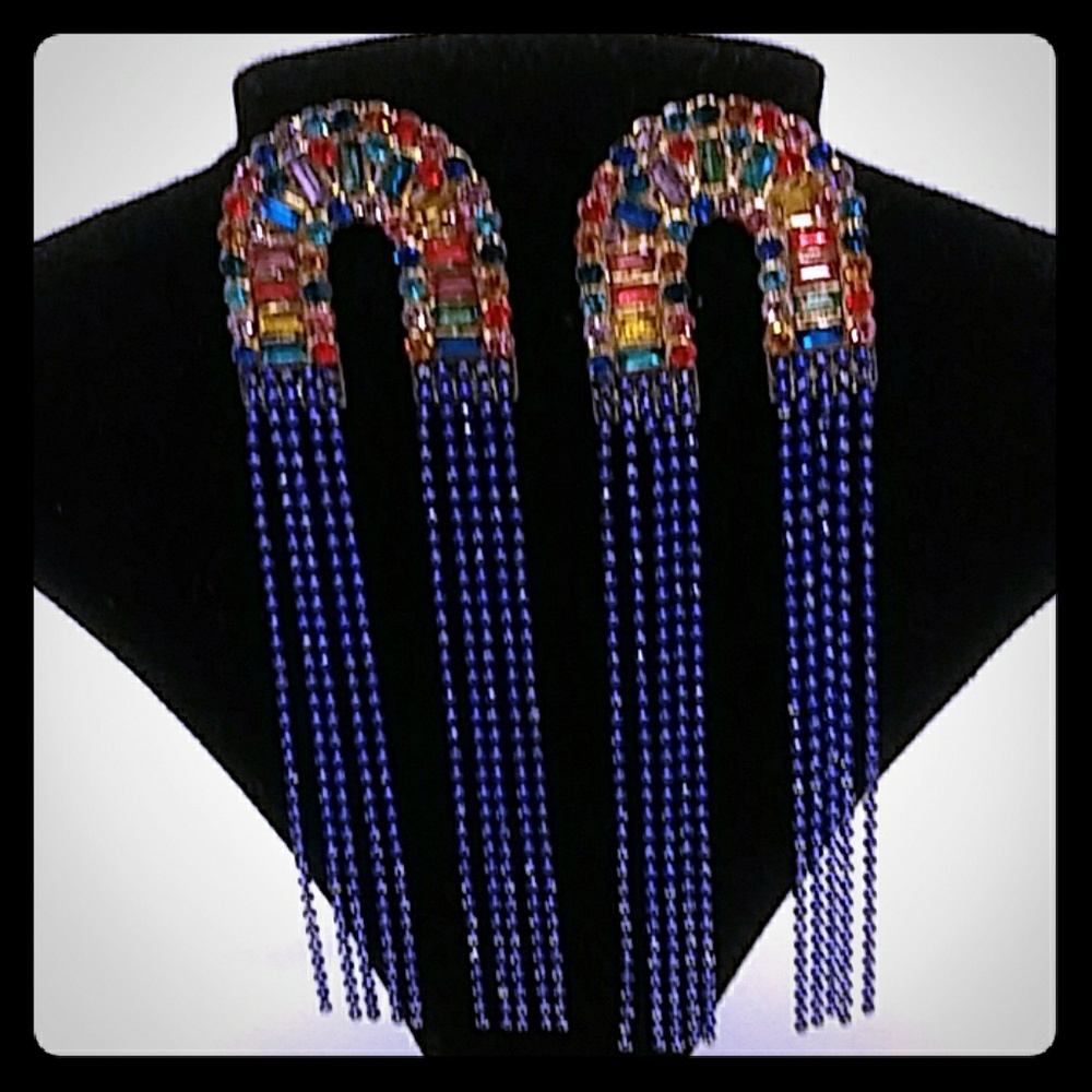 Dazzling Blue Earrings